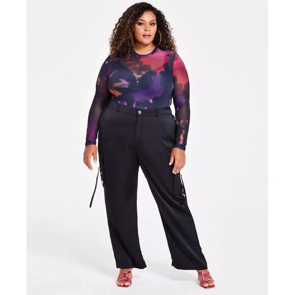 Nina Parker Women's Plus Sz Pants 20W Trendy Size Straight-Leg - Picture 1 of 3